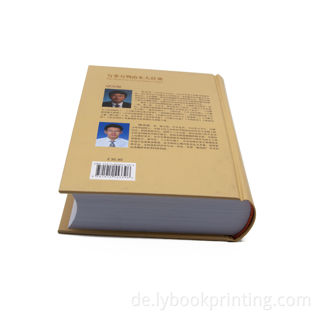 Personalisierter benutzerdefinierter Hardcover -Offset -Druck A5 Oxford Dictionary über alles Ursprungsdruck